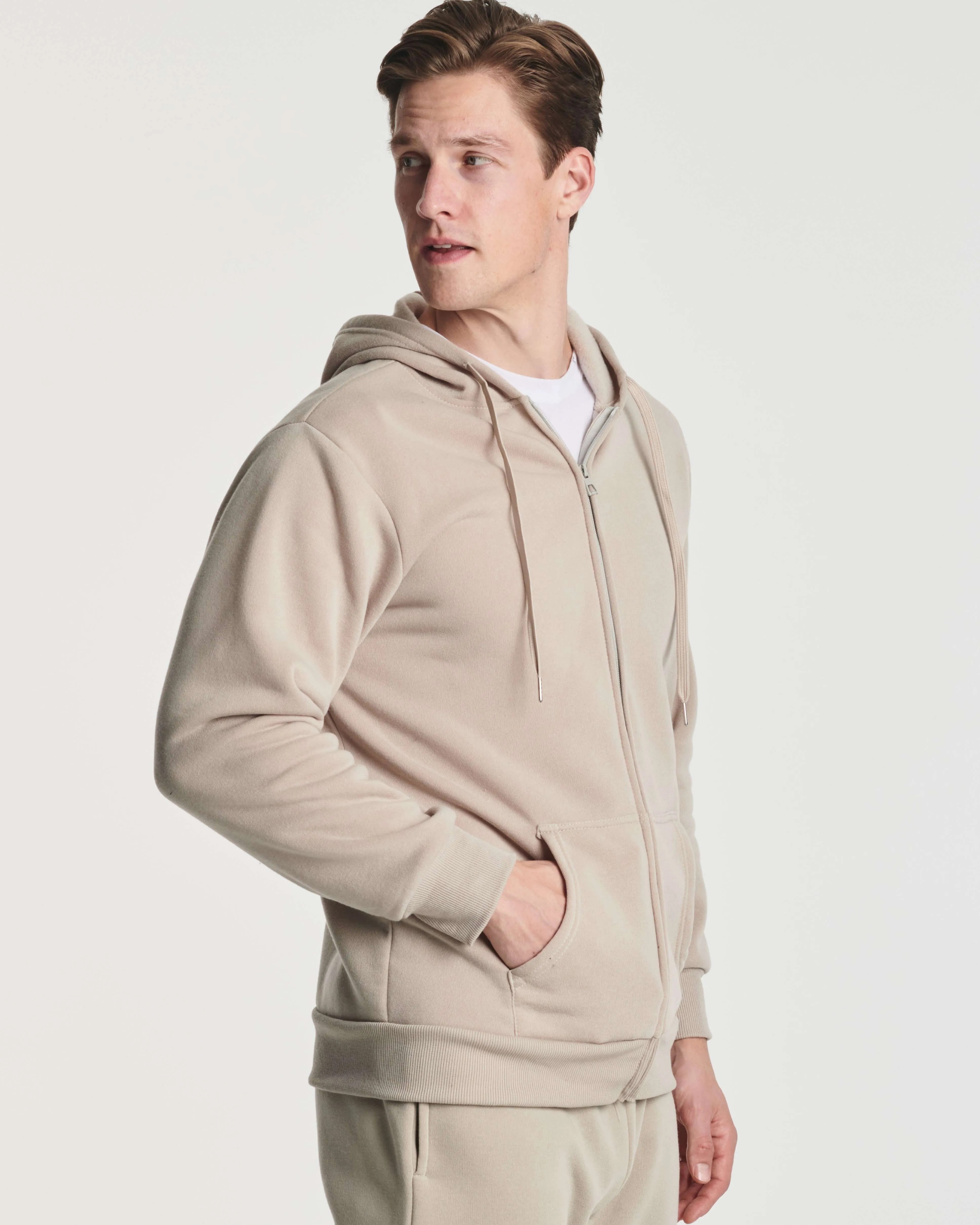 3 Pack: Mens Fleece Full Zip Hoodie Jacket