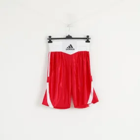 Adidas Men L Shorts Red White Boxing Shiny Training Sportswear