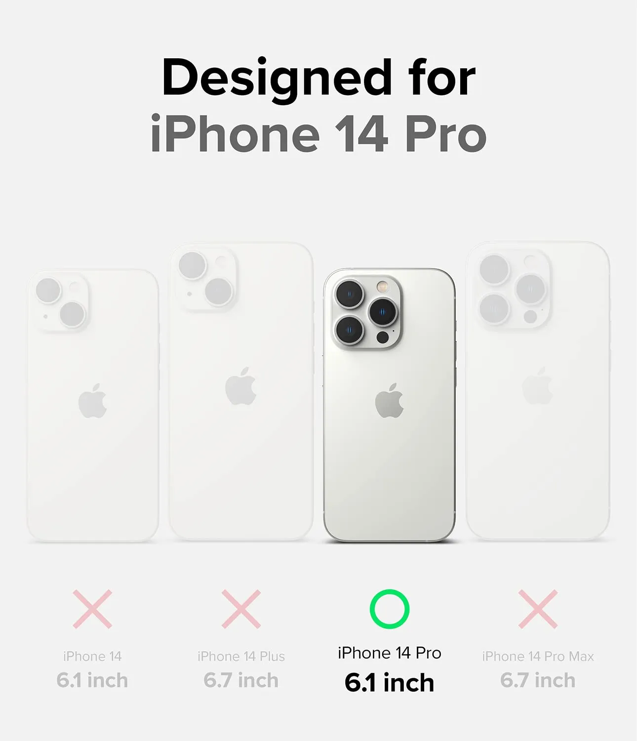 Apple iPhone 14 Pro Back Cover Case | Fusion X - Black