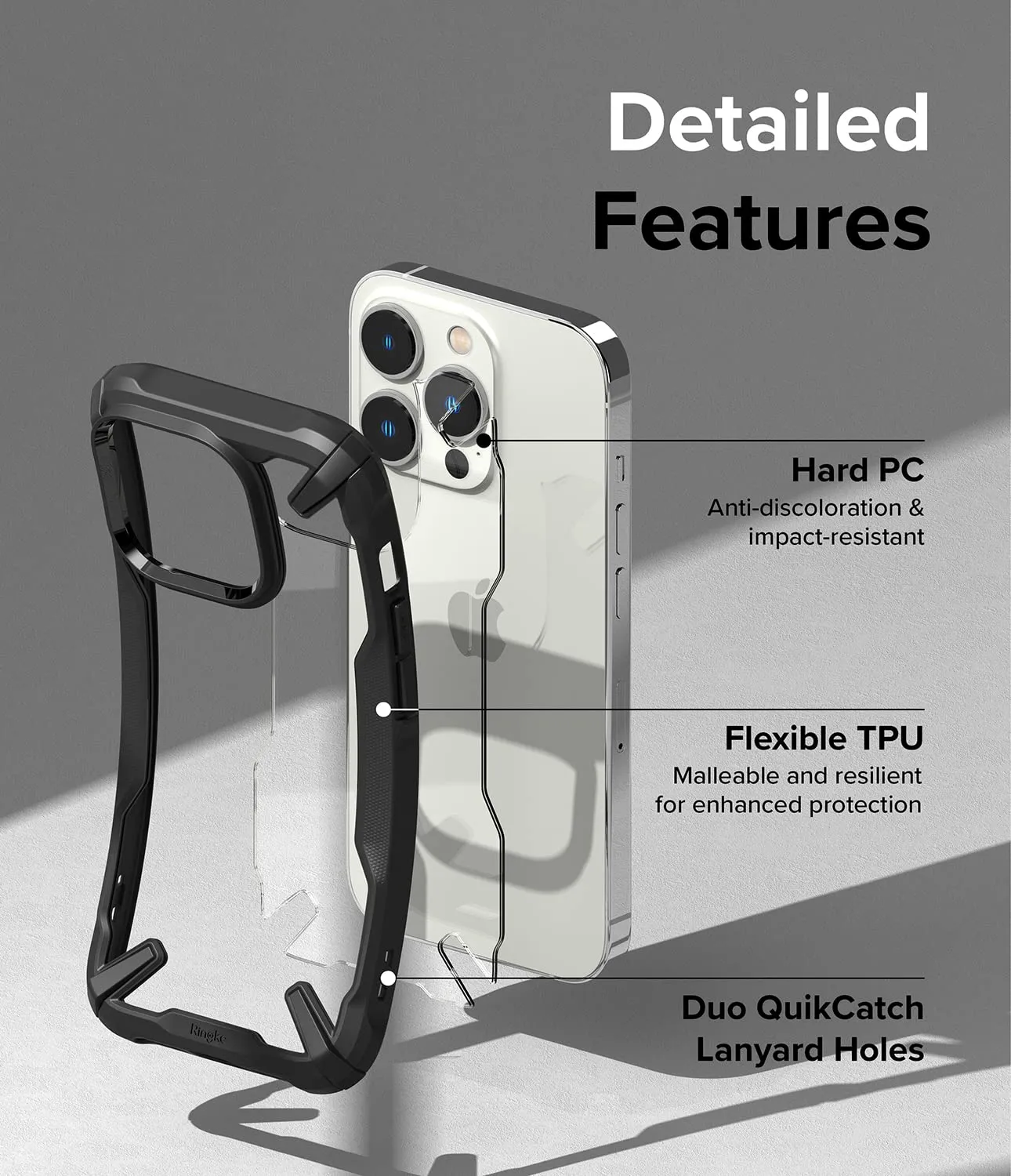 Apple iPhone 14 Pro Back Cover Case | Fusion X - Black
