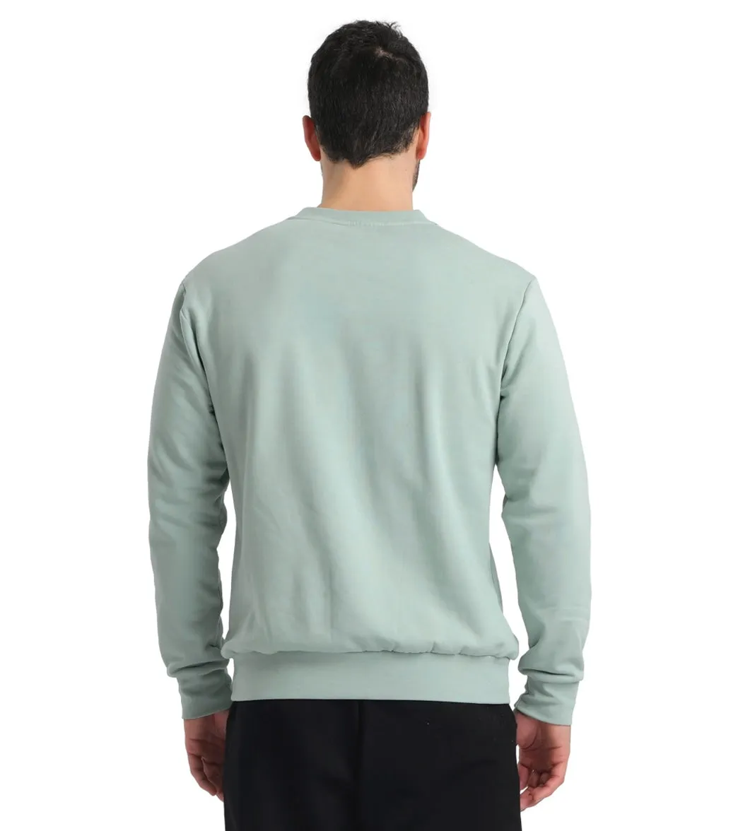 Arena Unisex Solid Crewneck Sweatshirt Jade