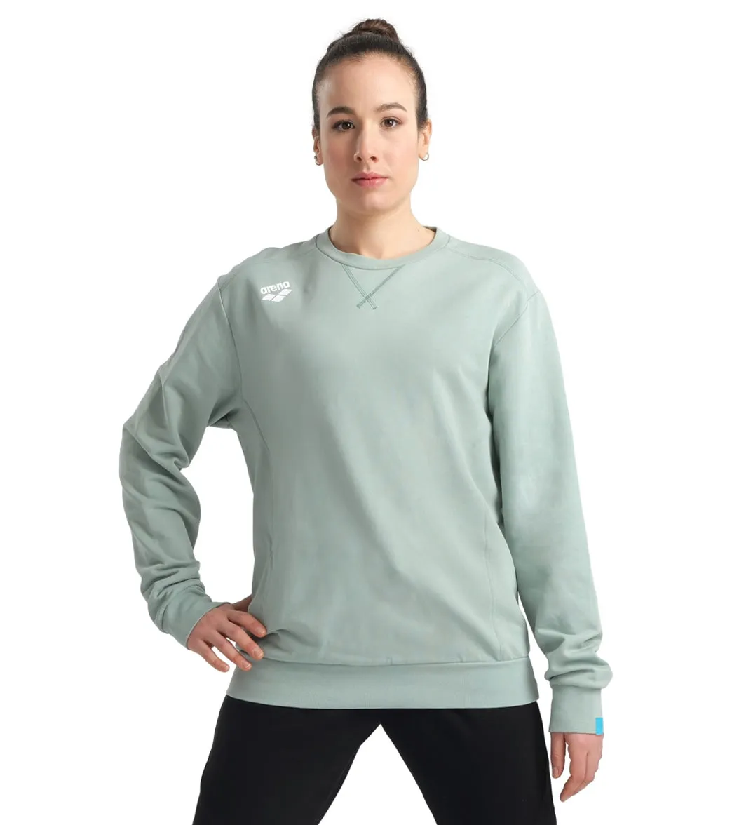 Arena Unisex Solid Crewneck Sweatshirt Jade