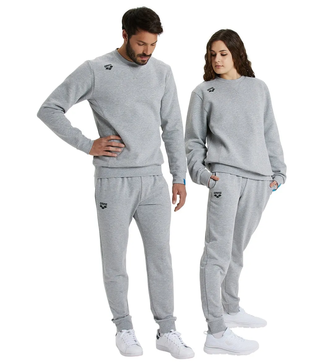 Arena Unisex Solid Crewneck Sweatshirt Medium Grey Heather