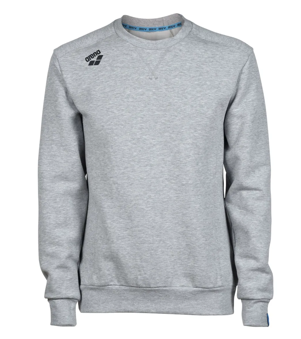 Arena Unisex Solid Crewneck Sweatshirt Medium Grey Heather