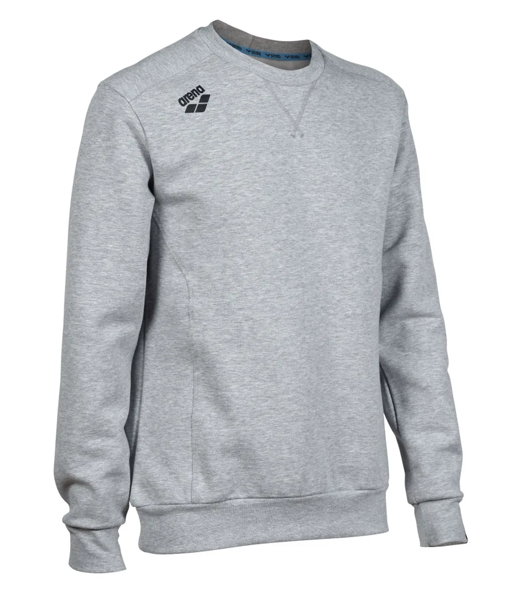 Arena Unisex Solid Crewneck Sweatshirt Medium Grey Heather