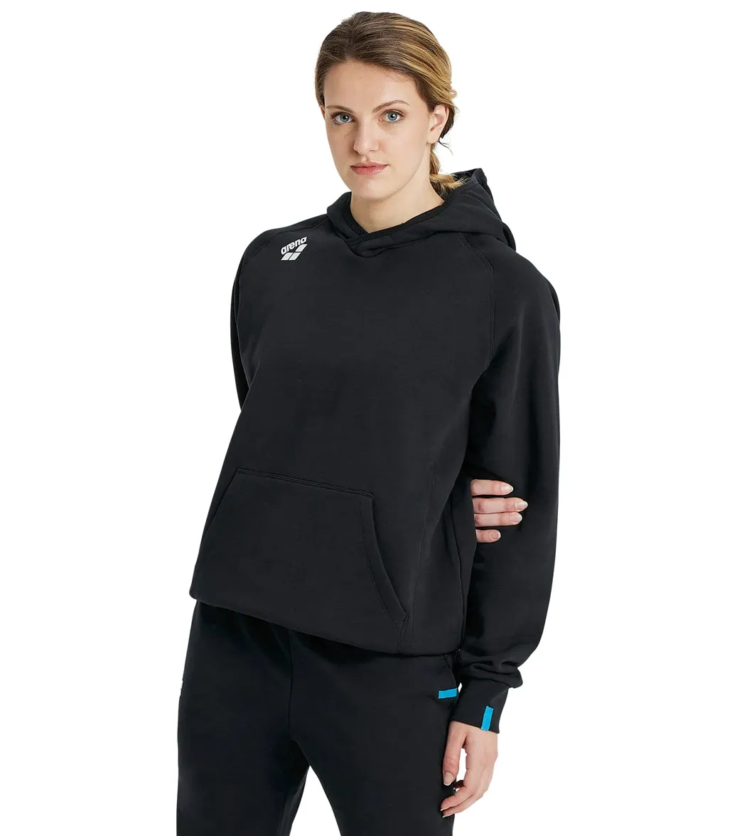 Arena Unisex Team Panel Pullover Hoodie Black