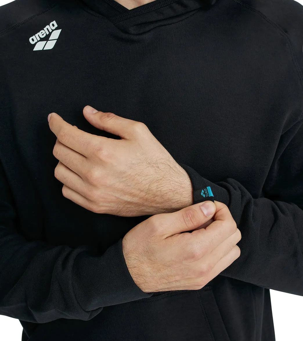 Arena Unisex Team Panel Pullover Hoodie Black