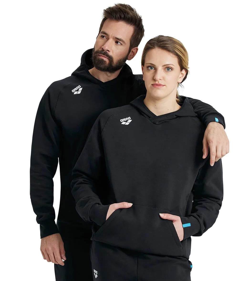 Arena Unisex Team Panel Pullover Hoodie Black