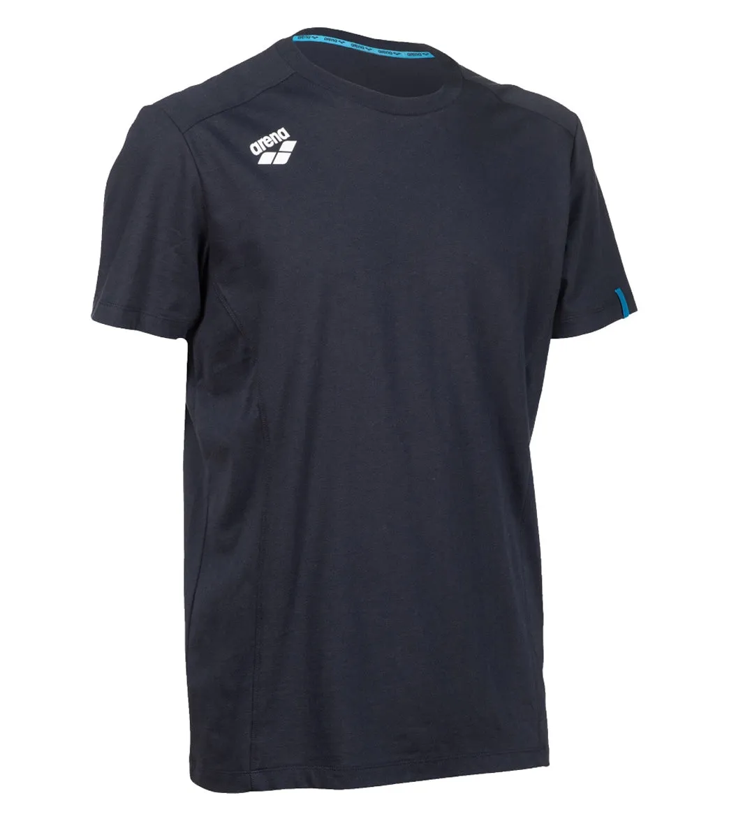 Arena Unisex Team Panel Short Sleeve T-Shirt Navy