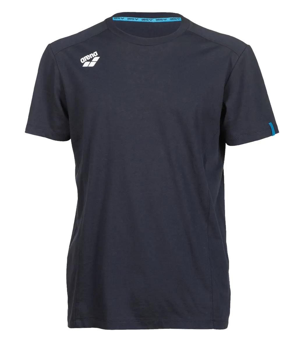 Arena Unisex Team Panel Short Sleeve T-Shirt Navy