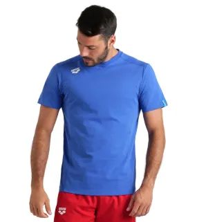 Arena Unisex Team Panel Short Sleeve T-Shirt Royal