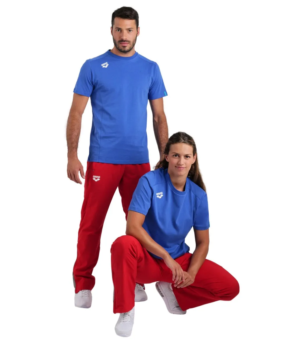 Arena Unisex Team Panel Short Sleeve T-Shirt Royal