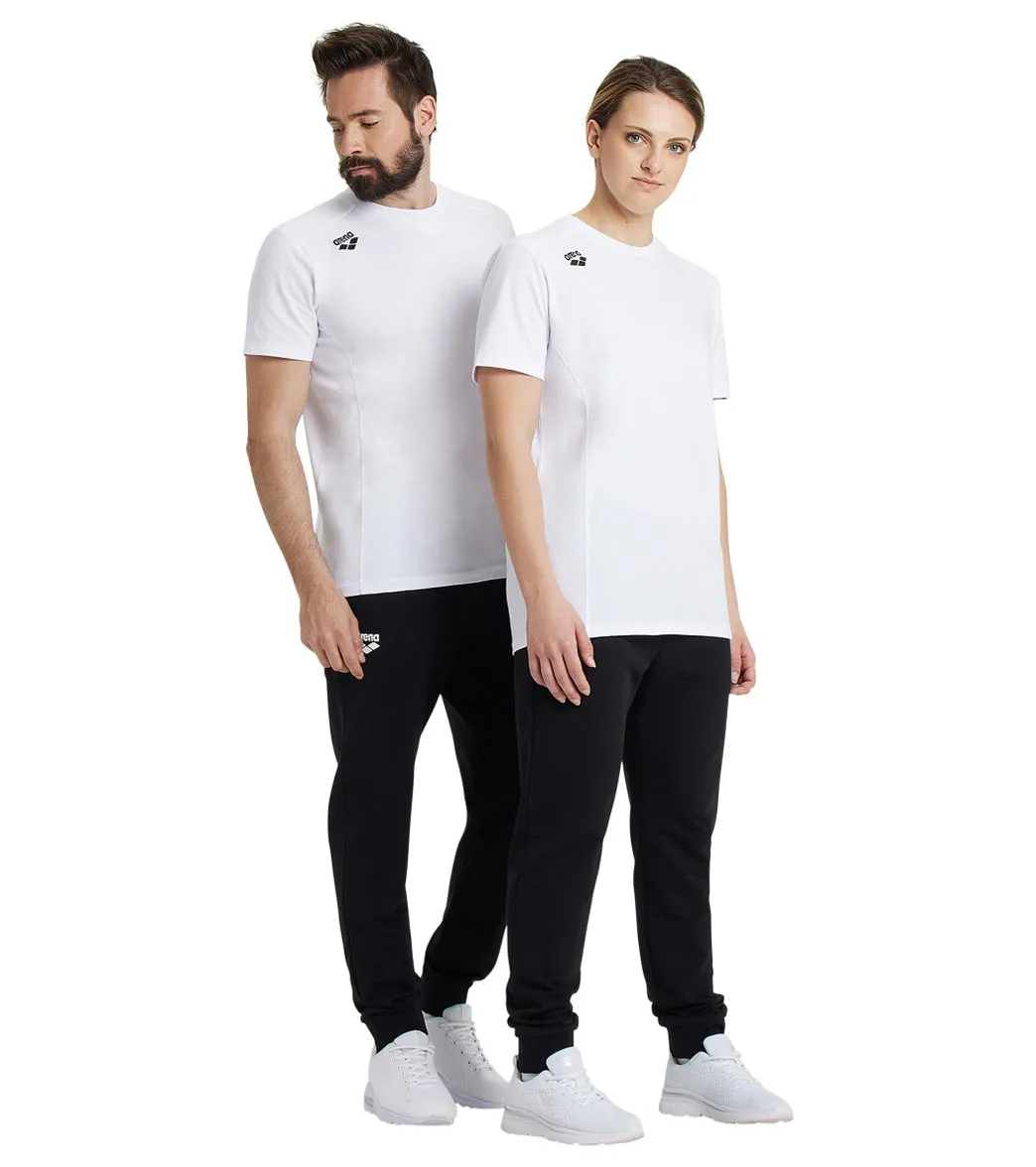 Arena Unisex Team Panel Short Sleeve T-Shirt White