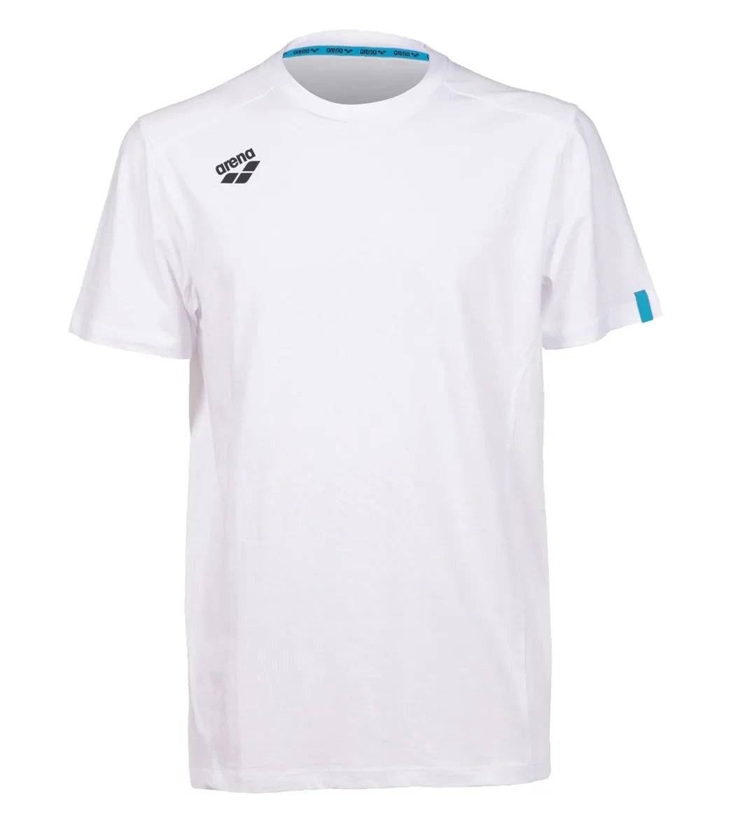 Arena Unisex Team Panel Short Sleeve T-Shirt White