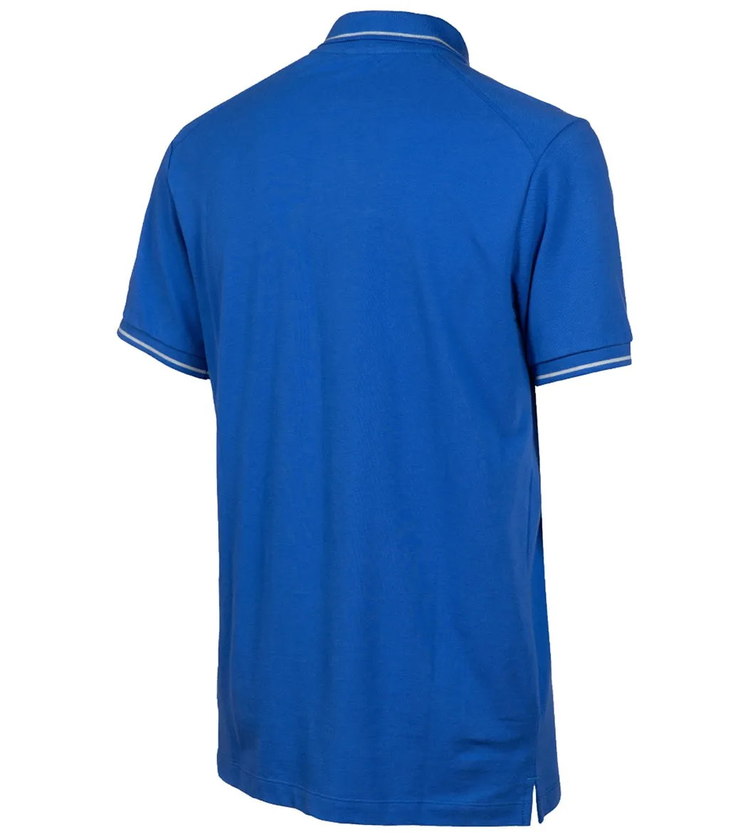 Arena Unisex Team Solid Cotton Short Sleeve Polo Royal