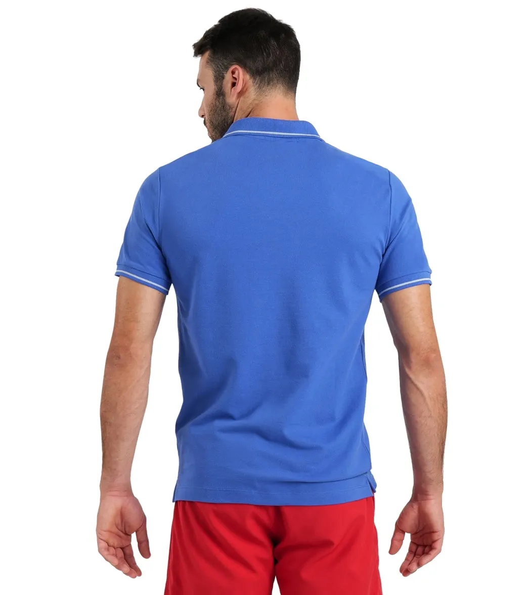 Arena Unisex Team Solid Cotton Short Sleeve Polo Royal