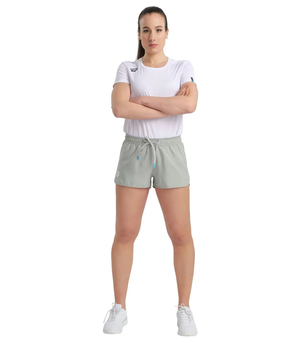 Arena Women's Solid Team Shorts Jade