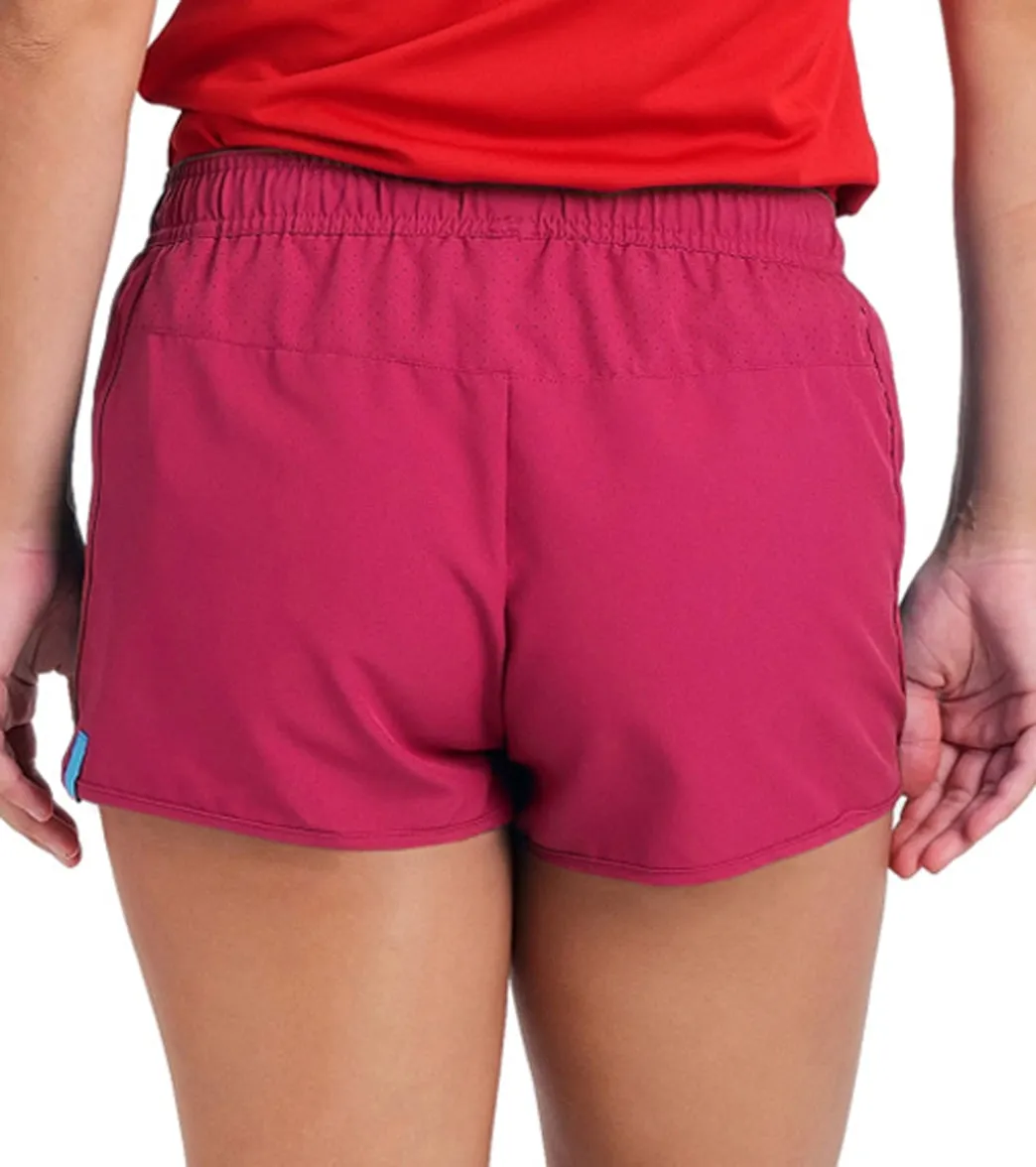 Arena Women's Solid Team Shorts Pinky