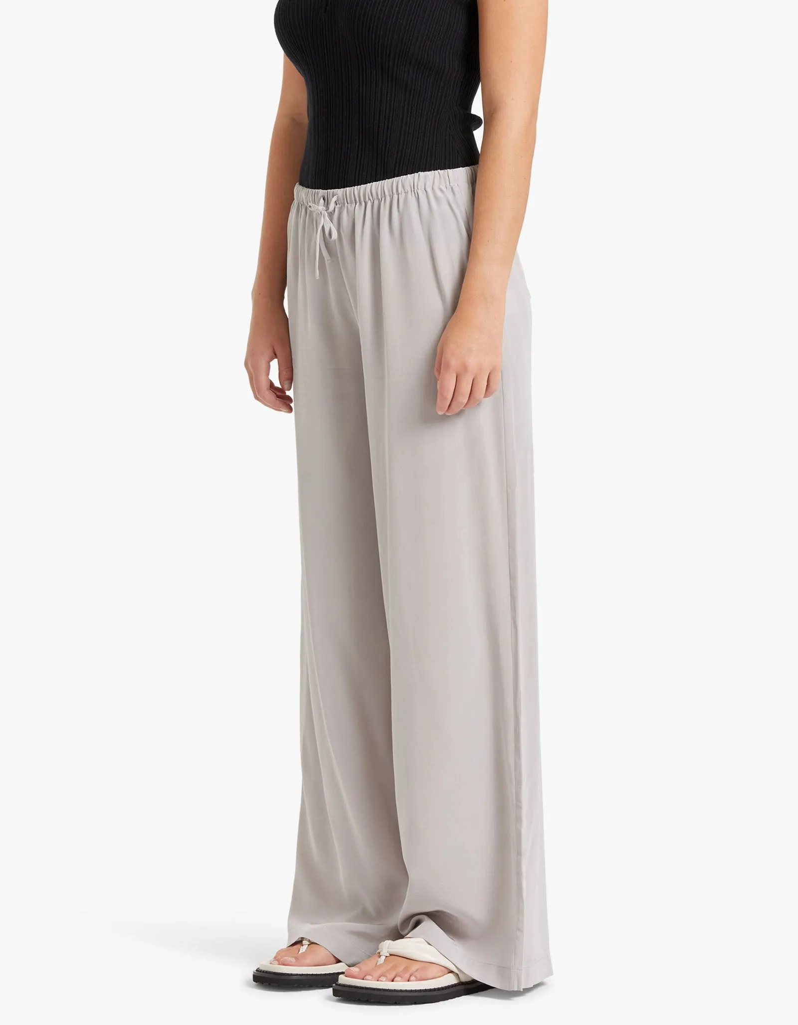 Blake Wide Leg Pant - Ash