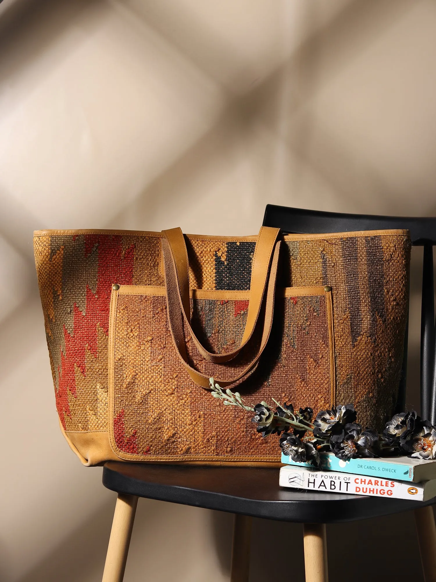 BLINK - KILIM & LEATHER HAND BAG