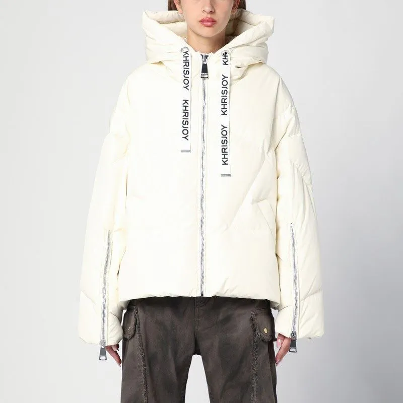 BUTTER COLOURED KHRIS ICONIC DOWN JACKET