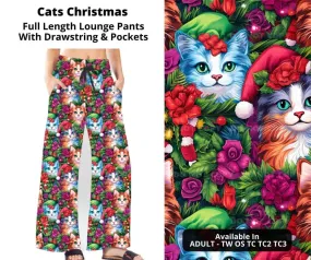 Cats Christmas Full Length Lounge Pants by ML&M
