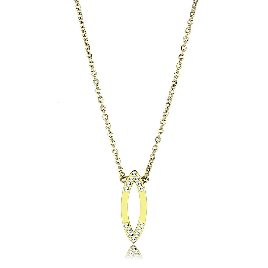 Chain Necklace Pendant TK3285 - IP Gold(Ion Plating)
