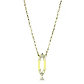 Chain Necklace Pendant TK3285 - IP Gold(Ion Plating)
