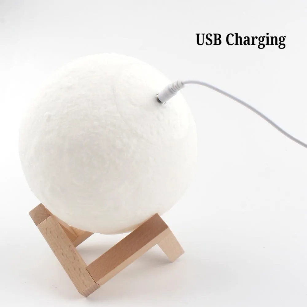 Christmas Decoration 3D Print Moon Lamp