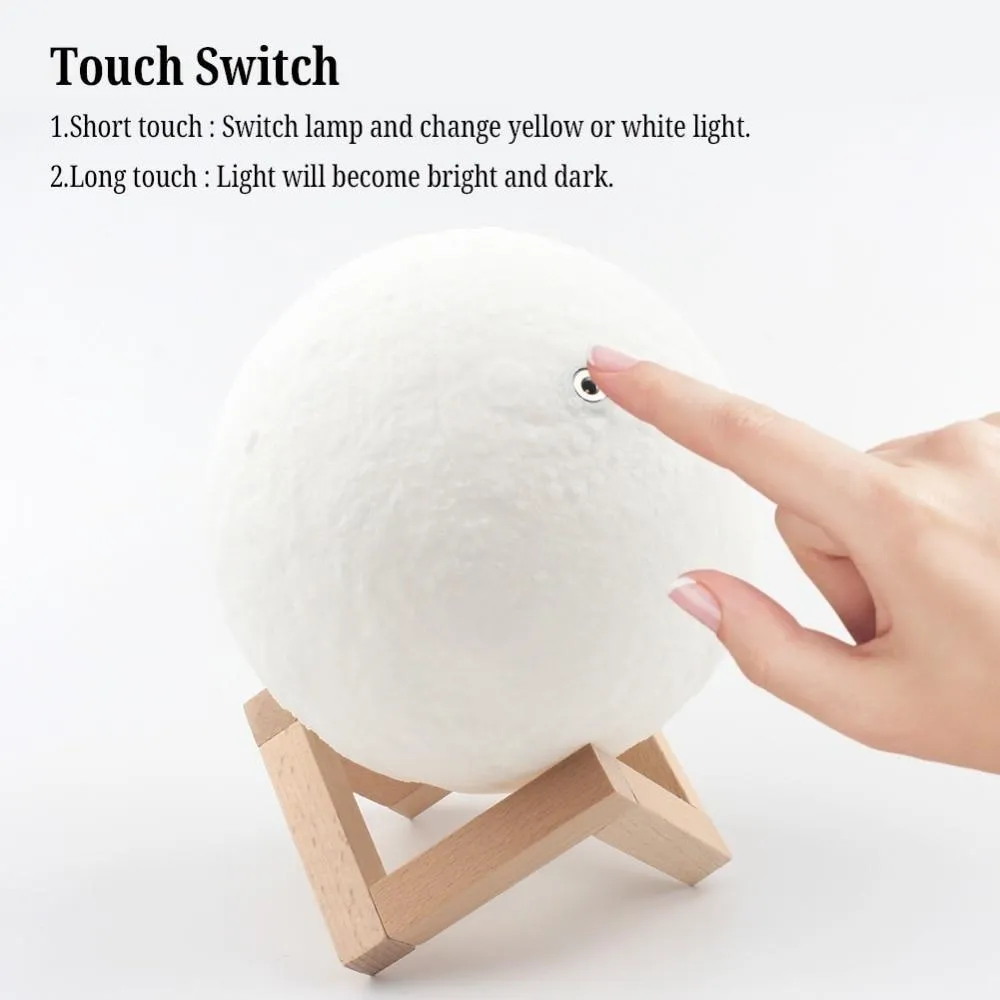 Christmas Decoration 3D Print Moon Lamp