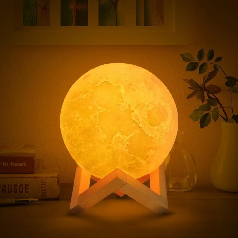 Christmas Decoration 3D Print Moon Lamp