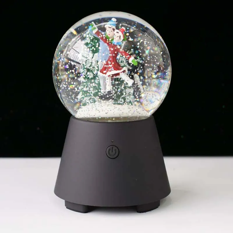 Christmas kids crystal ball Bluetooth audio rotary music box