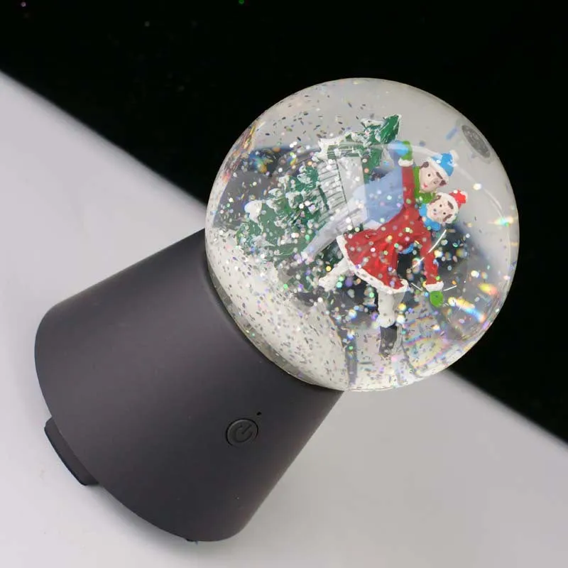 Christmas kids crystal ball Bluetooth audio rotary music box