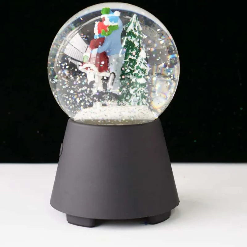 Christmas kids crystal ball Bluetooth audio rotary music box