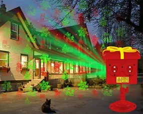 Christmas Projector Lights Outdoor, Yard Laser Christmas Decorations with 13 Dynamic Patterns, IP65 Waterproof, RF Remote Control, Cover 3800 sq, Timer for Indoor Holiday Night Gathering Party