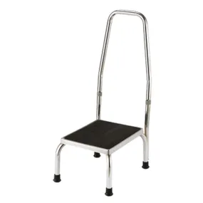 Chromed Steel Footstool