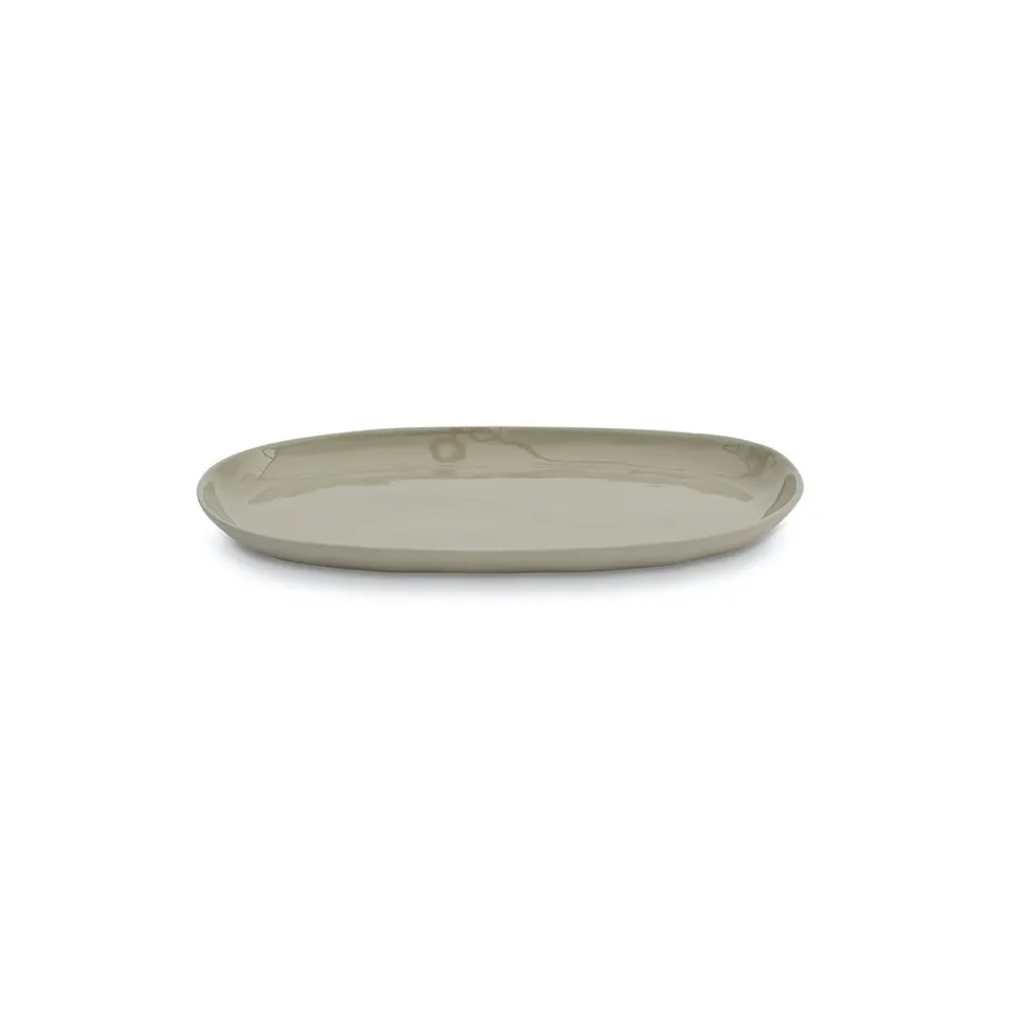 Cloud Oval Plate - Dove Grey M