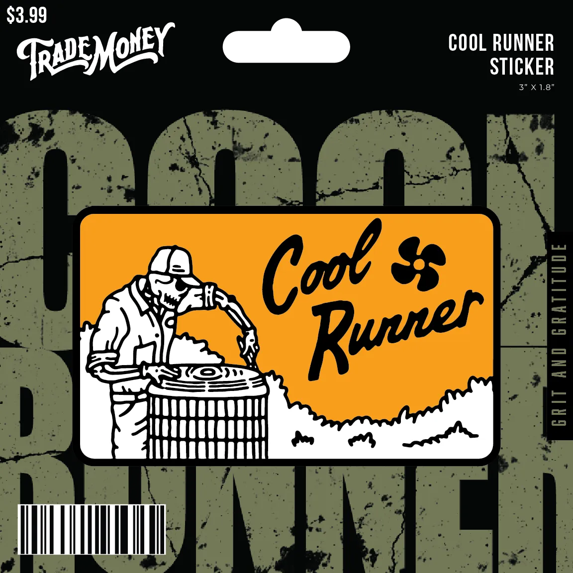 Cool Runner Sticker - 3in