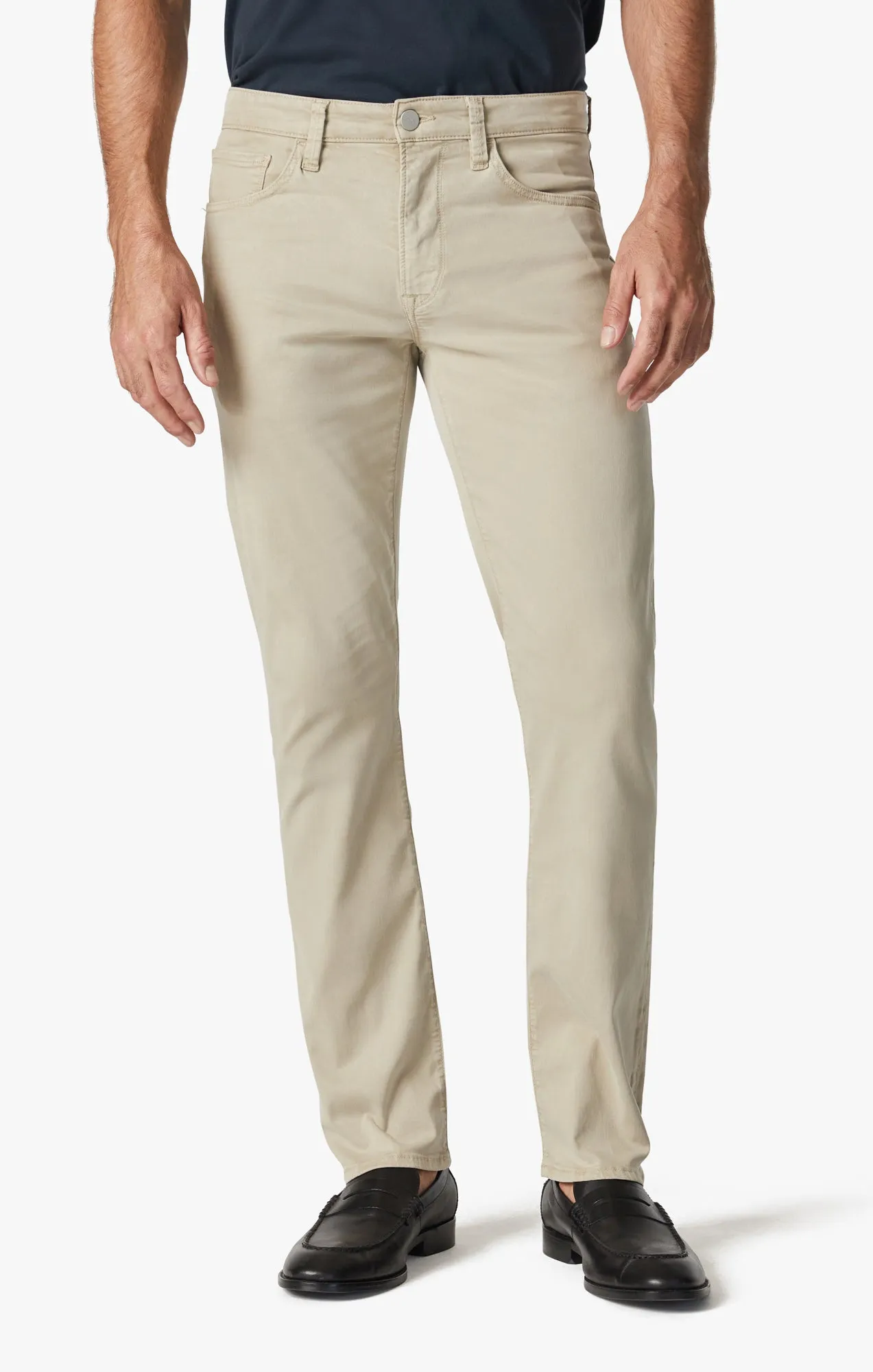 Courage Straight Leg Pants In Aluminum Twill
