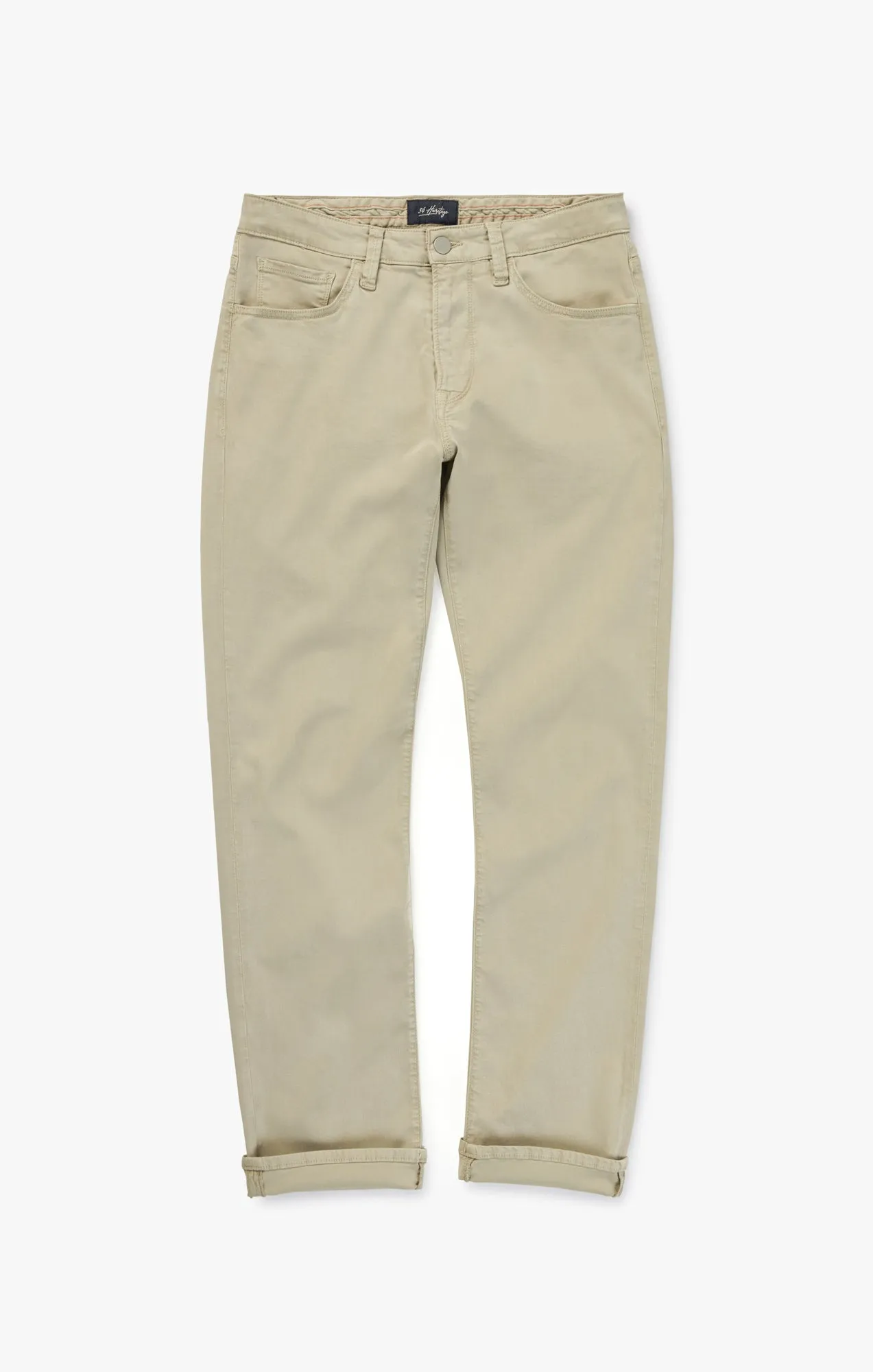 Courage Straight Leg Pants In Aluminum Twill