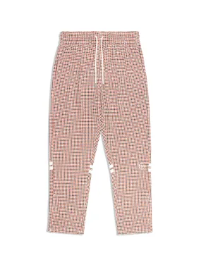 Dallas Houndstooth Track Pant-  Poinciana