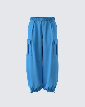 Darby Blue Denim Parachute Pant