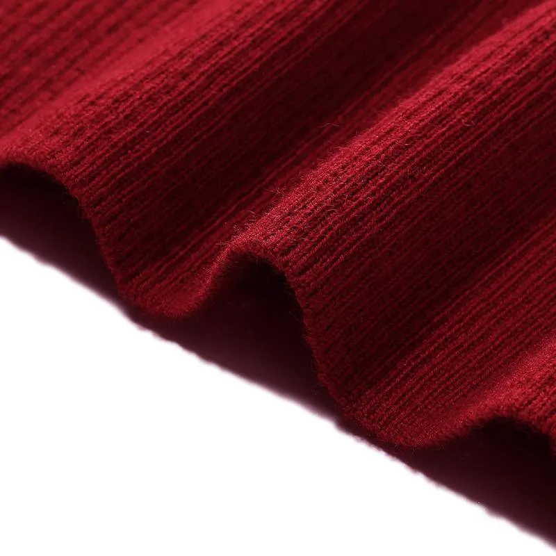 Detachable Sleeve Woolen Round Neck Sweater