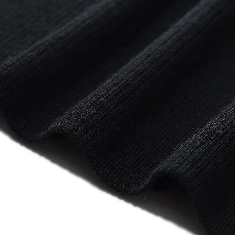 Detachable Sleeve Woolen Round Neck Sweater