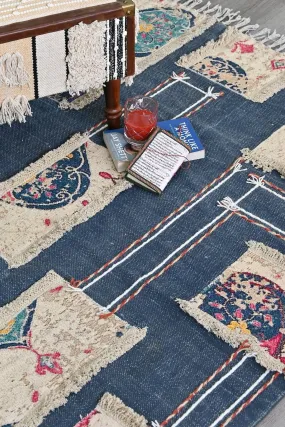 DEVSARA - HAND EMBROIDERED WITH PATCHWORK RUG