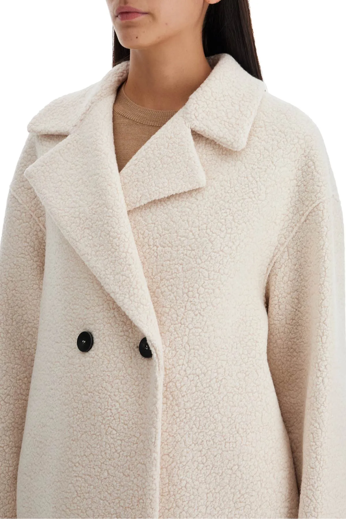 DOUBLE-BREASTED WOOL BOUCL