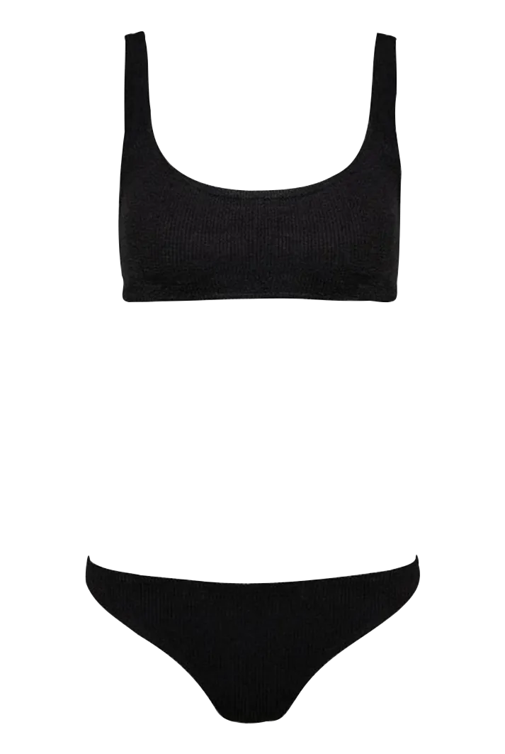 Emily Black Scrunch Bikini