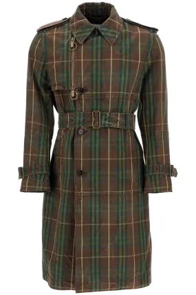 ERED DOUBLE-BREASTED TRENCH COAT IN CANVAS