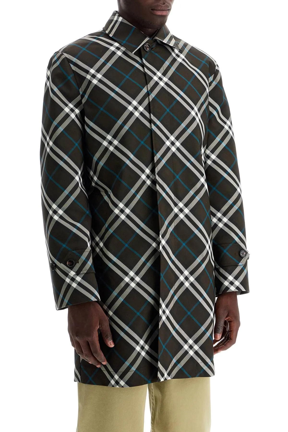 ERED\N\N'CHECKERED NYLON CAR COAT