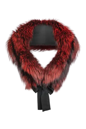 Fox Fur Stole - Matching Silk Ties
